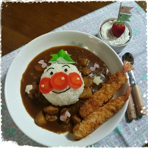 Snapdishの料理写真:こどもの日のスペシャルカレー♪|森田 藍さん