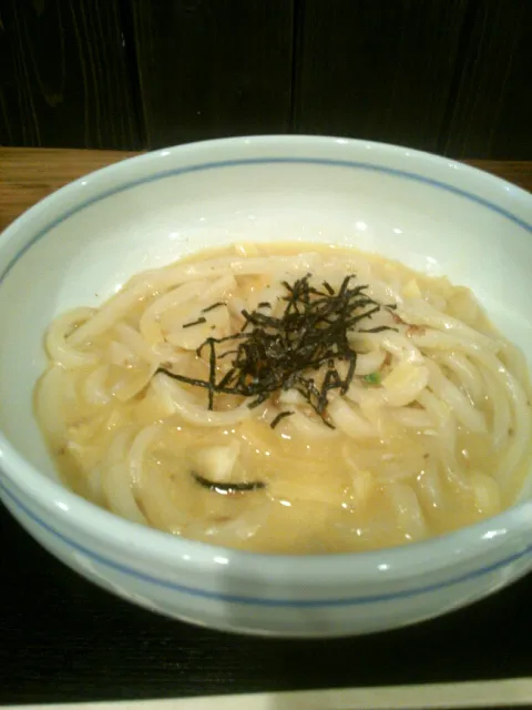 Snapdishの料理写真:ぺぺたま風うどん|いもこさん