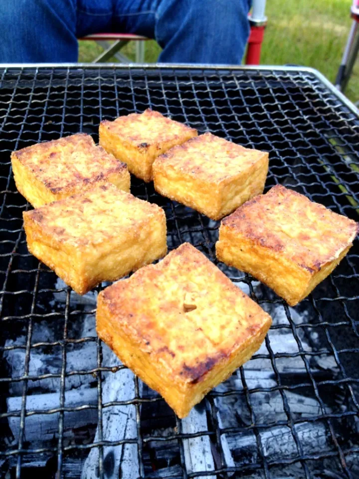 お醤油たらして炙った厚あげ|tokidokiokiさん