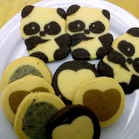 Panda & Heart Cookies