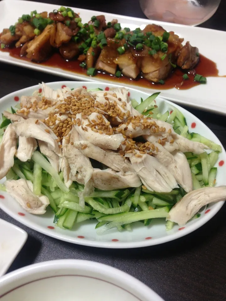 鶏の照焼きとササミ|bonnyさん