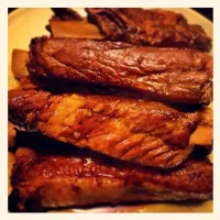 Snapdishの料理写真:Sweet soy sauce slow cooked pork ribs|Miranda ♪(´ε｀ )さん