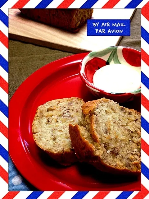 はちみつたっぷりバナナマフィン＆マシュマロホイップ添え♡|ころさん