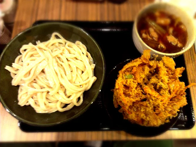 かき揚げ肉汁うどん(並)|イヌノヒトさん