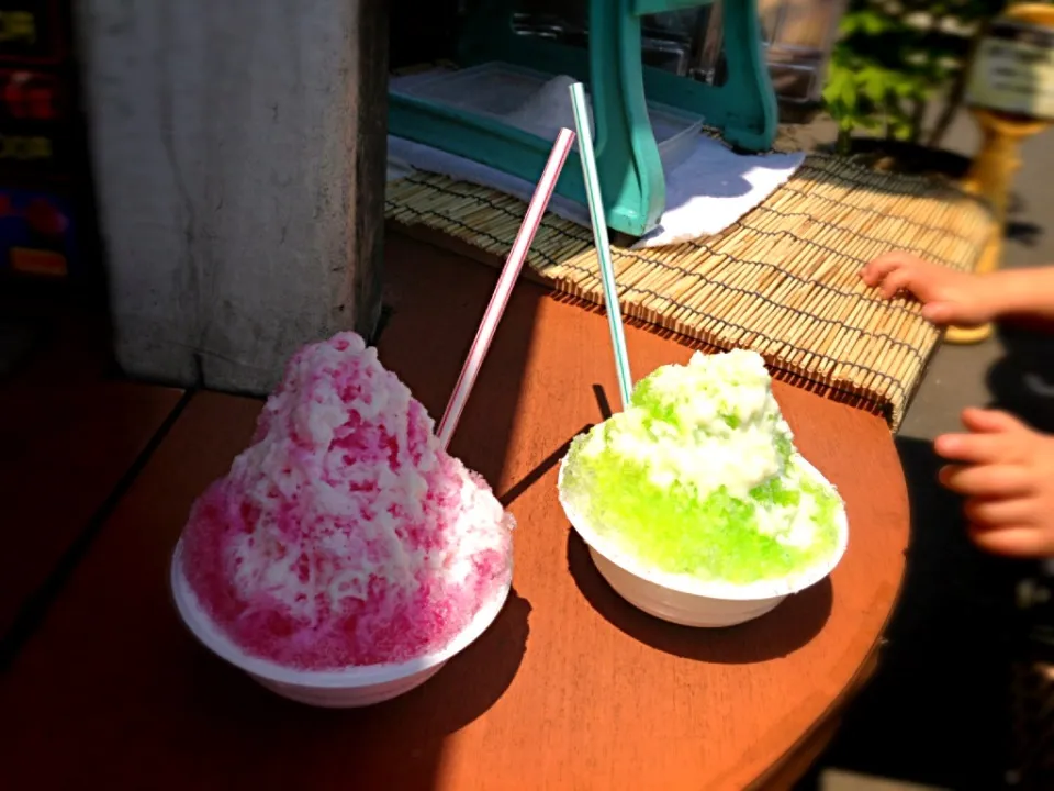 Shaved ice (strawberry, melon) cream🍧かき氷(苺&メロン)クリーム|🌈Ami🍻さん