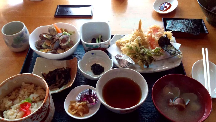 Snapdishの料理写真:アサリづくし定食！|増井 洋子さん