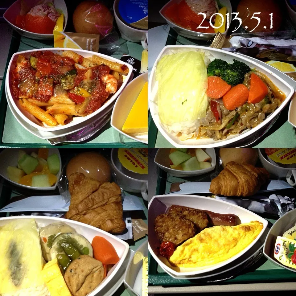 Snapdishの料理写真:2013.5.1 エミレーツ航空✈の機内食🍴|ゆみずさん