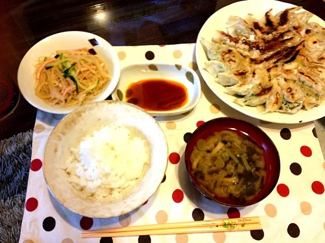 餃子、春雨サラダ|なおさん