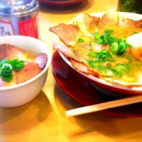 チャーシュー麺と焼き豚飯|悠斗さん