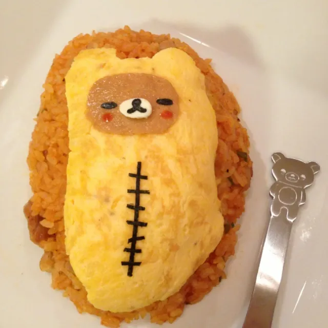 これは食べられないっ♡リラックマオムライスかわゆさにノックアウト