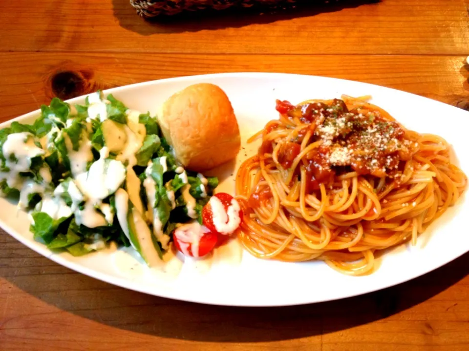 Snapdishの料理写真:なすのトマトソースパスタ|なちょこさん