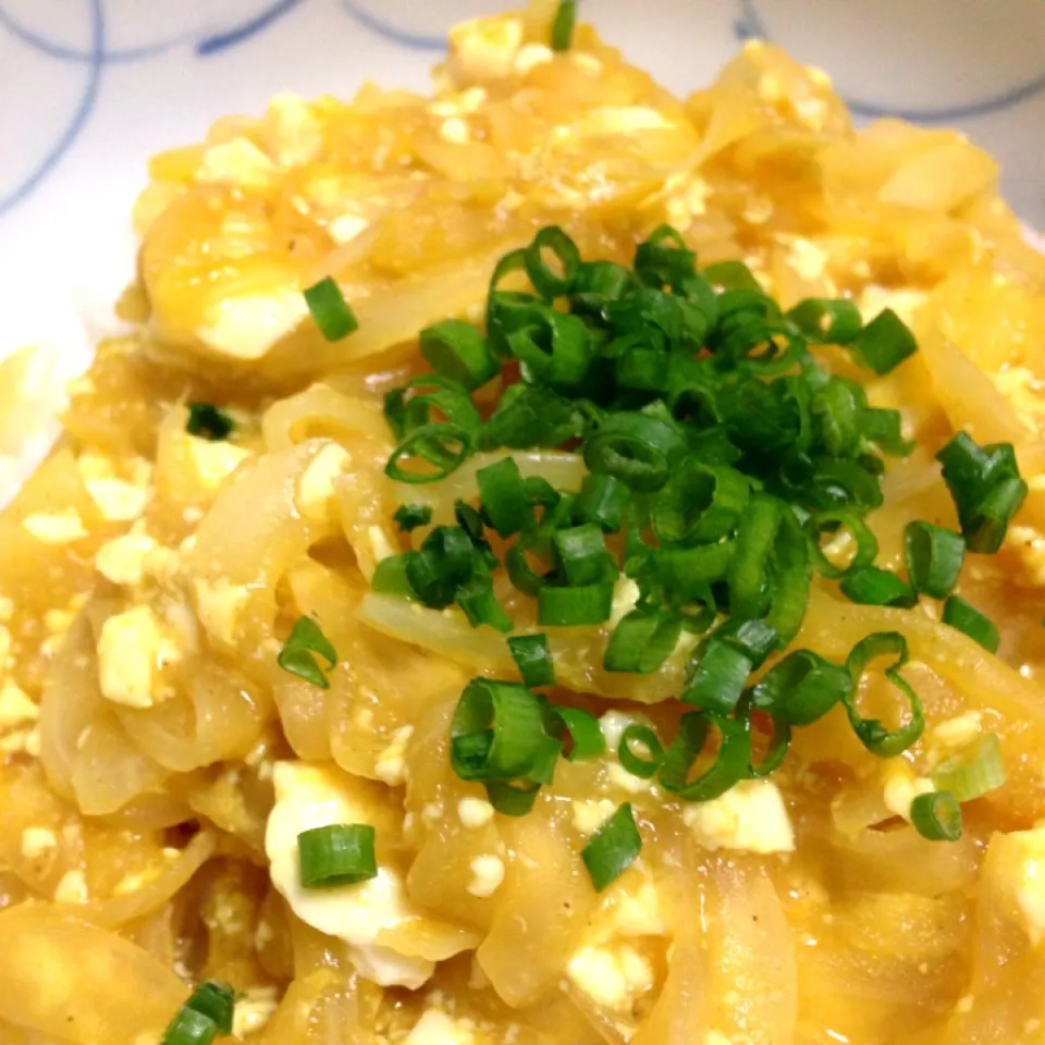 新玉豆腐のトロトロカレー丼|みーめさん