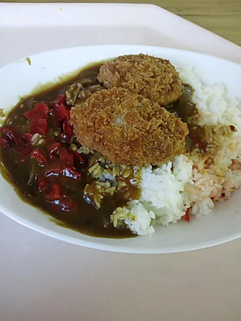 Snapdishの料理写真:ヒレカツカレー|ぼーのさん