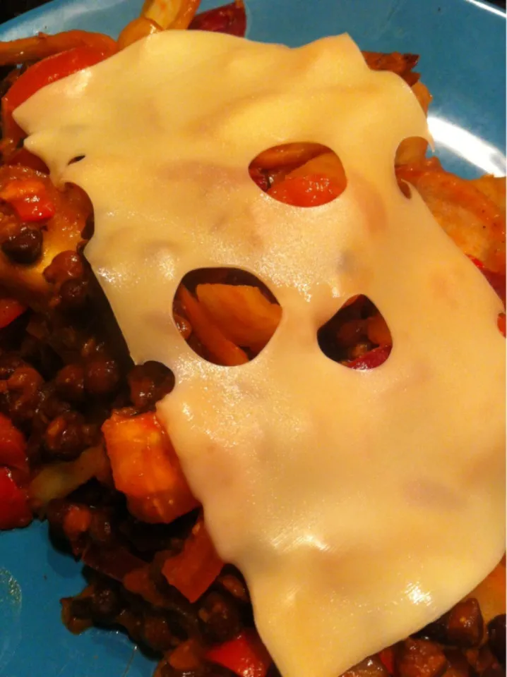 Savoury chickpea & tomato with cheese topping|Nick Hiderさん