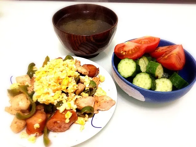 あまりもの晩ご飯🎶|みゅうさん