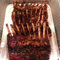 Snapdishの料理写真:Rack of lamb (3) - garlic & Greek seasoning|georgiaさん