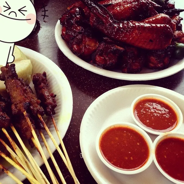 Satay & BBQ chicken wings|hurul | 후룰さん