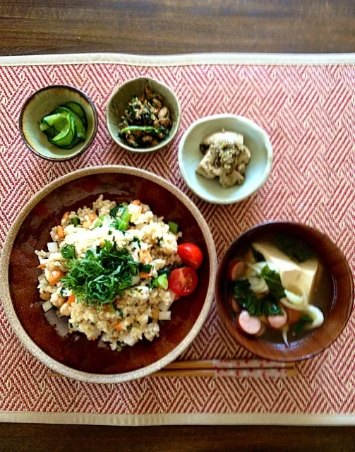 ライスサラダの朝ごはん|まっきーさん