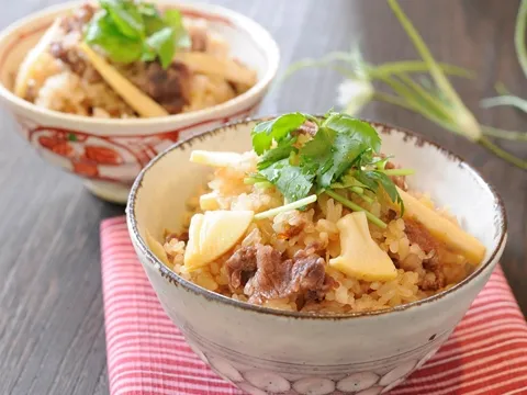 筍と牛肉のすき焼き炊き込みごはん|ヤマサ醤油公式アカウントさん