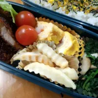 Snapdishの料理写真:高一男子お弁当5・7|ひこーきおたくさん