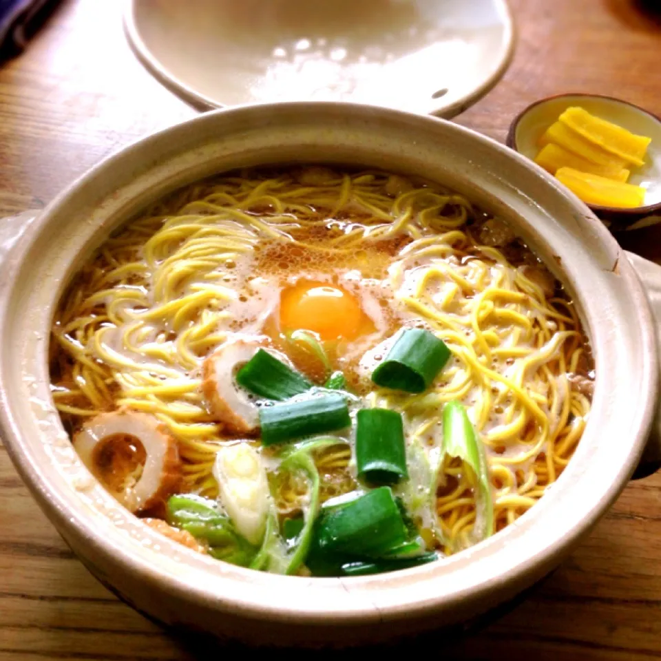 鍋焼きラーメン|ち〜おんさん