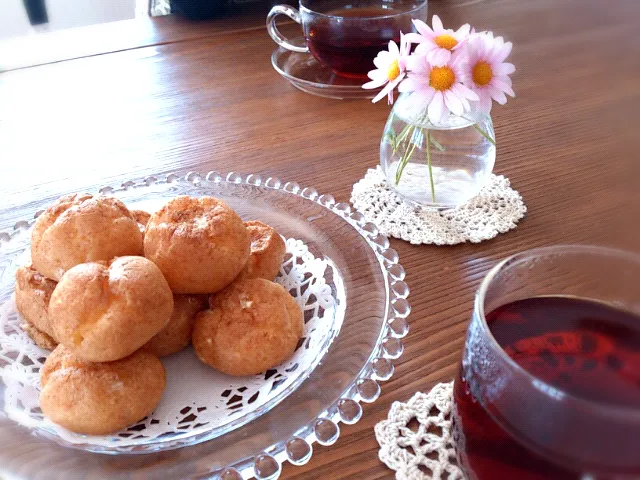 Snapdishの料理写真:ミニシュークリーム♪|まゆさん