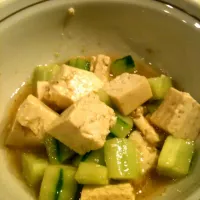 Tofu salad with cucumbers|anna watanabeさん