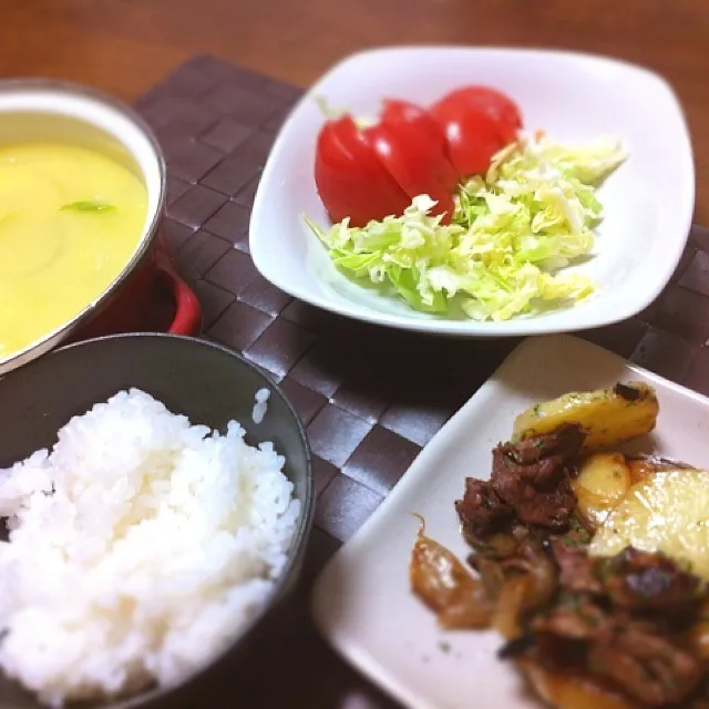 ポテトと牛肉のチーズ焼き♡|ヒロジュンさん