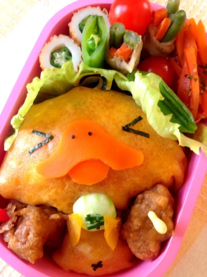 Snapdishの料理写真:かものはしかも弁当|びすこさん