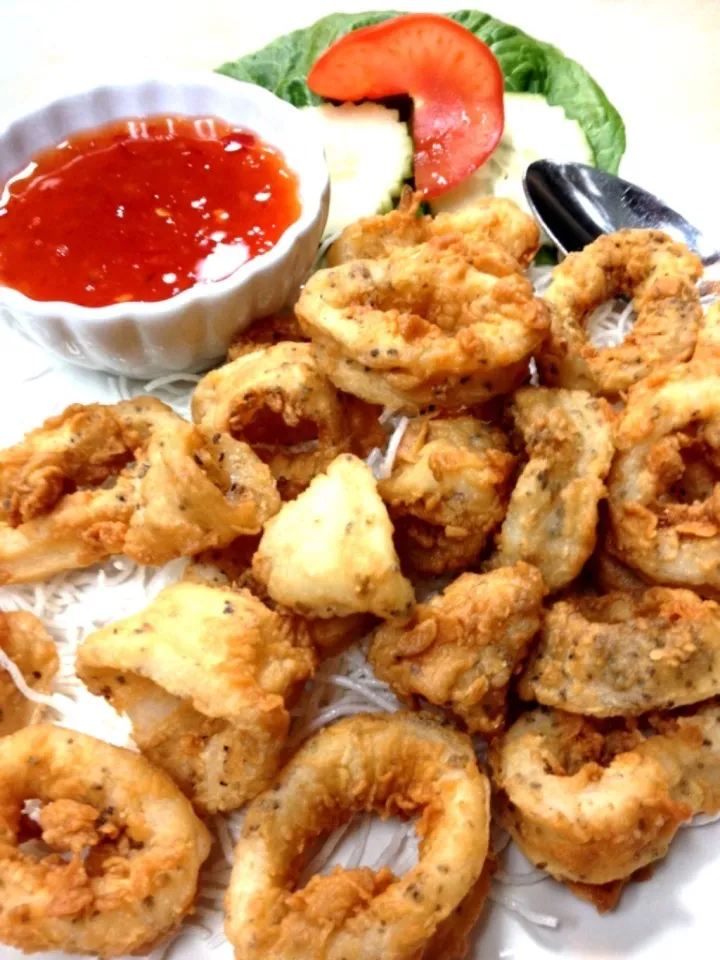 🐙Fried calamari🐙|🙏😄さん