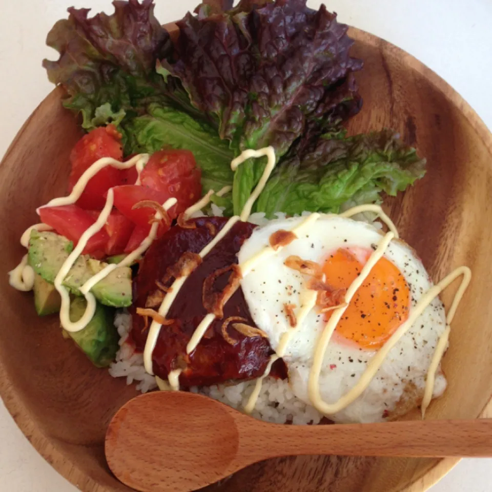 Snapdishの料理写真:ロコモコ丼|なっつさん