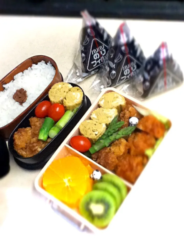 Snapdishの料理写真:今日のJK&OL弁当は体育祭バージョン^ ^ Today's lunch box.|hoppycowさん