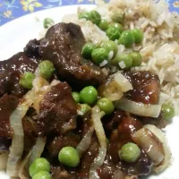 BBQ Lamb with Fried Garlic Rice|brunei foodiesさん