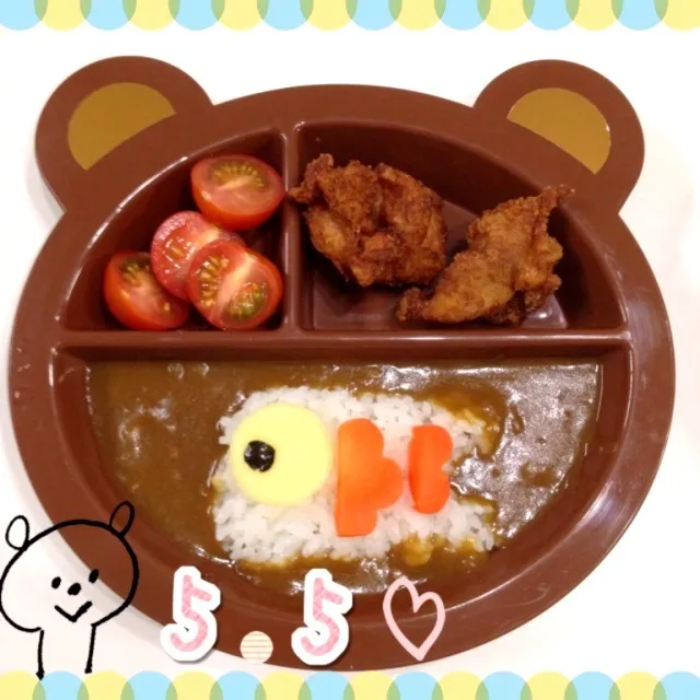 こどもの日の晩ごはん＊こいのぼりカレー|ひぃちゃんさん