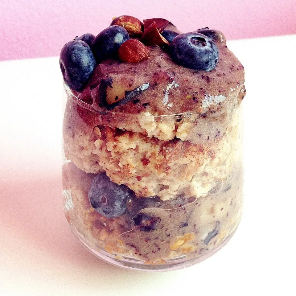 Blueberry oatmeal parfait|Rianneさん