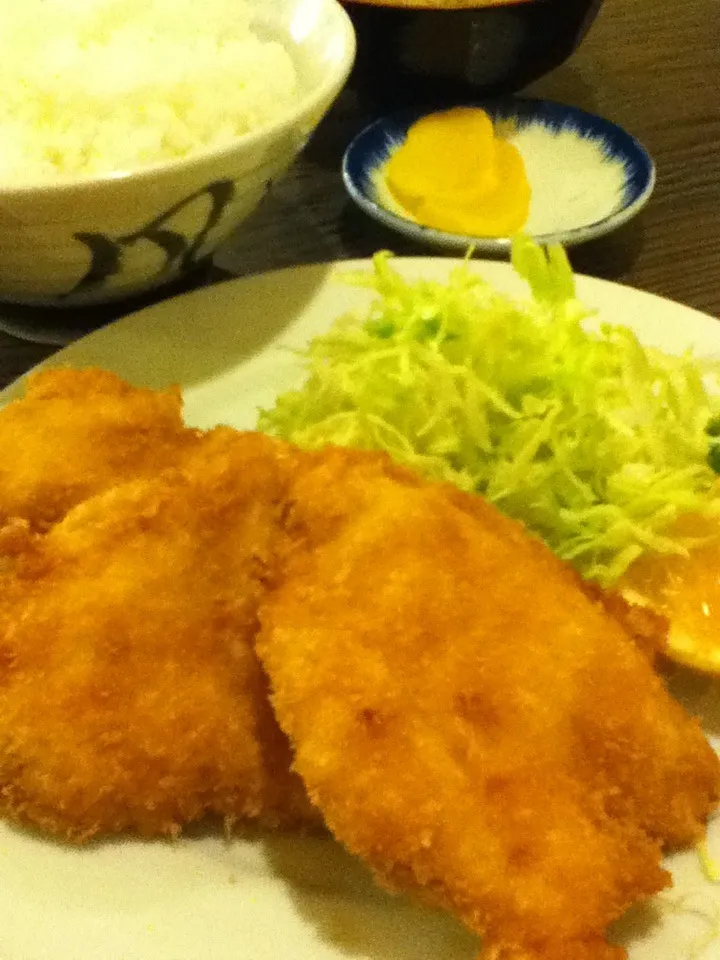 チキンカツ定食|むつさん