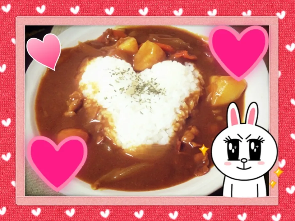 ハートカレー♡|かなごはん♥管理栄養士＆フードコーディネーターさん