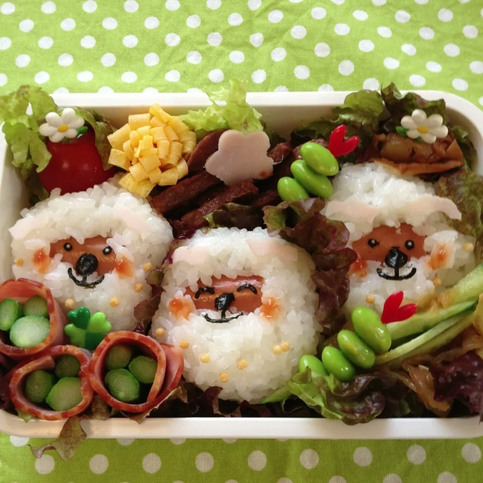 女の子弁当🌸 リベンジ！！                                佳子ちゃんの羊ちゃん🐑🐑|志野さん