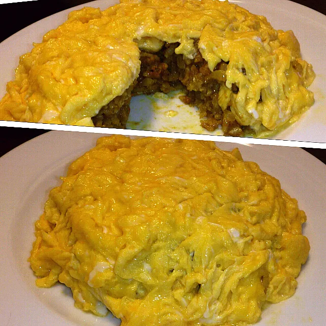 ささみとツナ缶のカレーオムライス|やかんちゃんさん