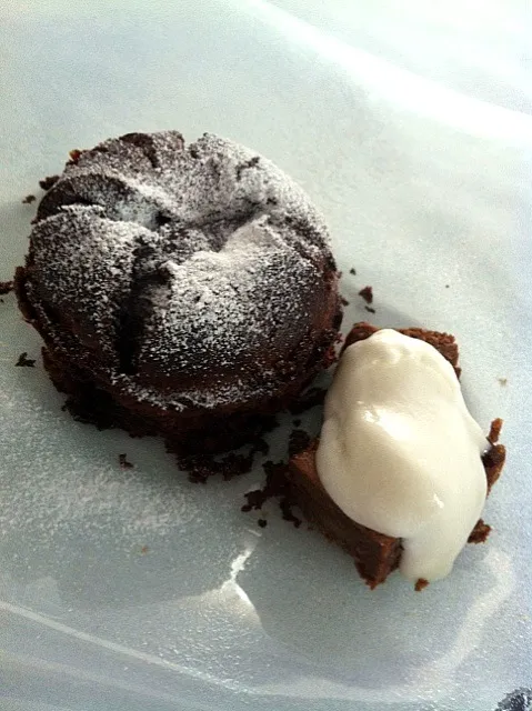 Couland y Brownie con helado de mandarina|Antonio E. Carrascoさん