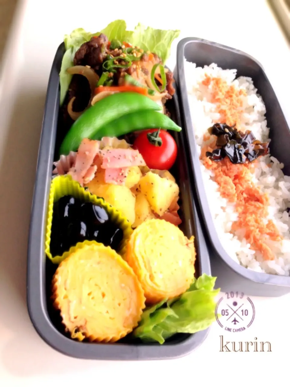 Snapdishの料理写真:高校生息子弁当|くりんさん