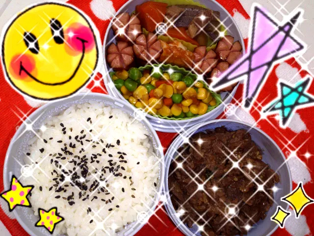 Snapdishの料理写真:パパのお弁当 5.10|千穂さん