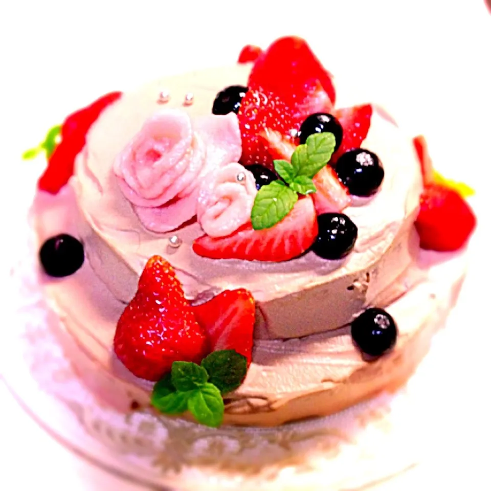 Snapdishの料理写真:birthday cake|ふれでぃーさん