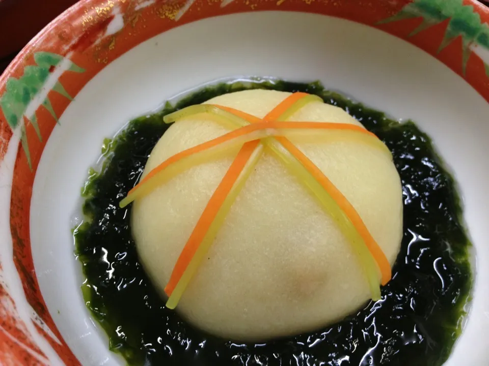 じゃが芋の手毬饅頭 (敷)生海苔餡|料理長さん