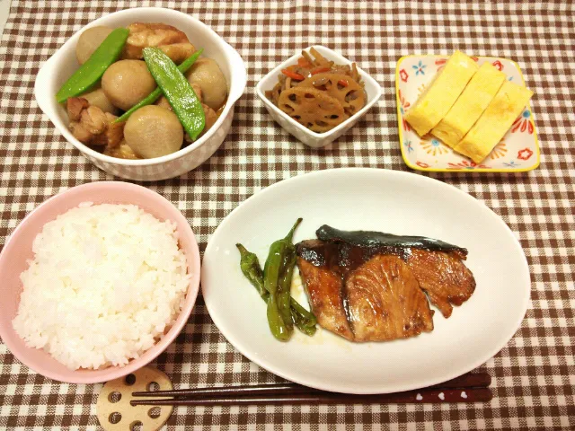 ぶりの照り焼き定食♪(*^^*)|まゆみさん