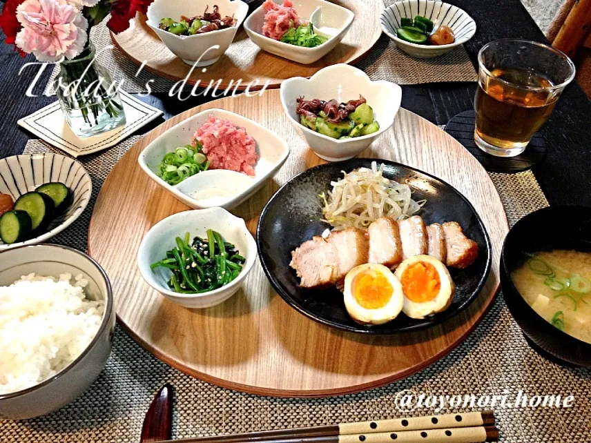 自家製★焼豚定食(๑´ڡ`๑)|トヨノリさん