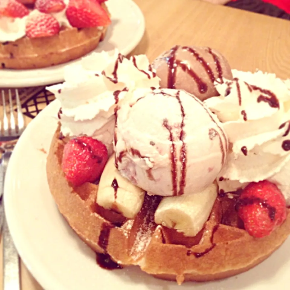 ice cream waffle|poさん