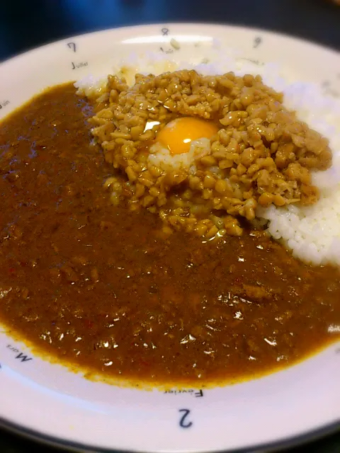 小栗さんの納豆キーマカレー 玉子入り|西田 直樹さん