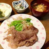 Snapdishの料理写真:焼肉定食|ちーは。さん