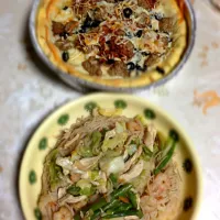 baked meatball pie and bihon noodles|rm43vrさん